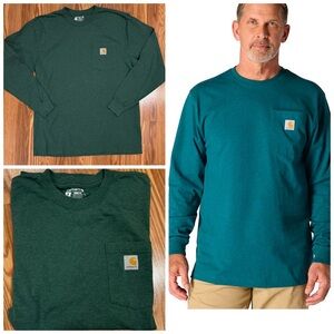 Carhartt Men's Loose Fit Sage Long Sleeve Pocket Tee Medium